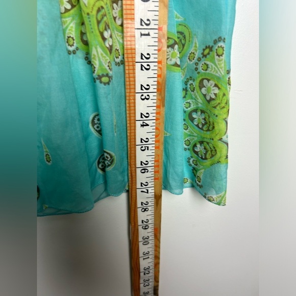 Sophie max Y2K Silk Blouse Top S Multicolor Off the shoulder Lightweight fairy - Picture 9 of 10